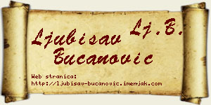 Ljubisav Bučanović vizit kartica